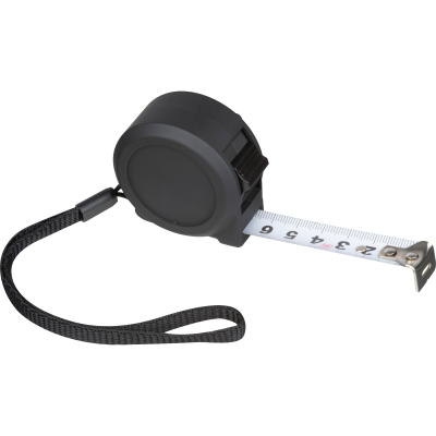 STEEL TAPE MEASURE with Plastic Housing 3M in Black 