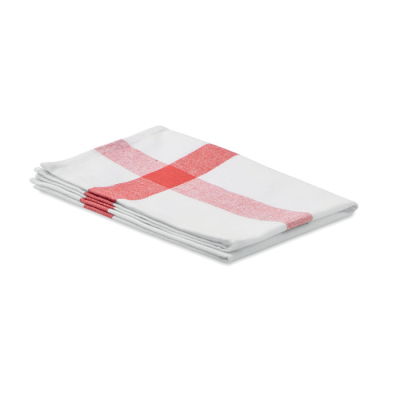 RECYCLED FABRIC KITCHEN TOWEL in Red