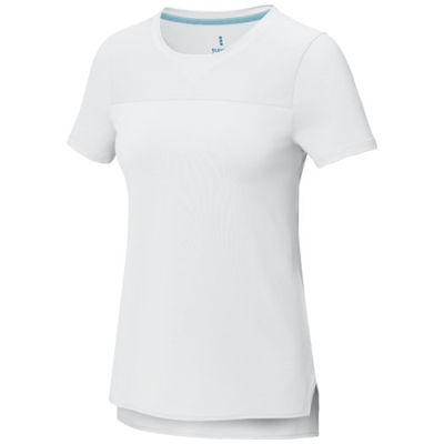 BORAX SHORT SLEEVE LADIES GRS RECYCLED COOL FIT TEE SHIRT in White
