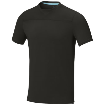 BORAX SHORT SLEEVE MENS GRS RECYCLED COOL FIT TEE SHIRT in Solid Black