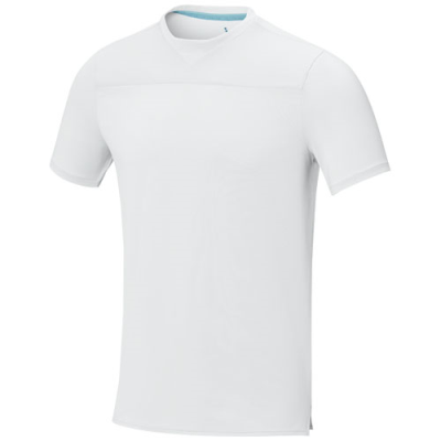 BORAX SHORT SLEEVE MENS GRS RECYCLED COOL FIT TEE SHIRT in White