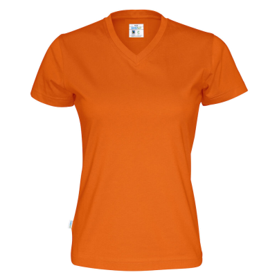 COTTOVER V-NECK LADIES TEE SHIRT (GOTS)