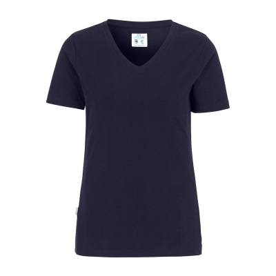 COTTOVER V-NECK SLIM FIT LADIES TEE SHIRT (GOTS)
