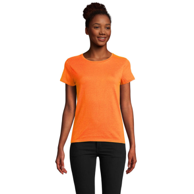 CRUSADER LADIES TEE SHIRT 150G in Orange