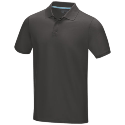 GRAPHITE GREY SHORT SLEEVE MEN’S ORGANIC POLO