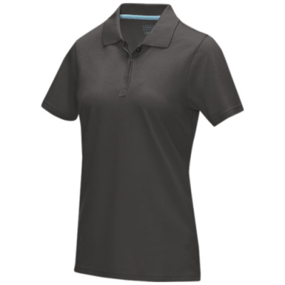 GRAPHITE GREY SHORT SLEEVE WOMEN’S ORGANIC POLO