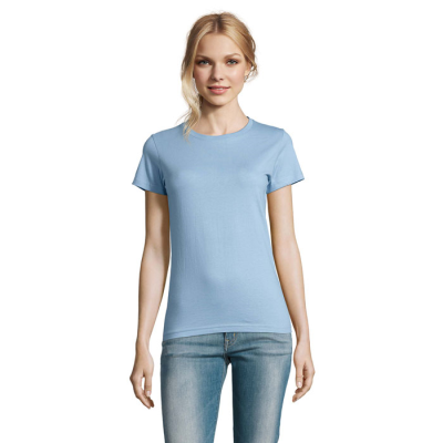 IMPERIAL LADIES TEE SHIRT 190G in Blue