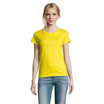 IMPERIAL LADIES TEE SHIRT 190G in Yellow