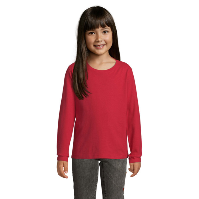 IMPERIAL LSL CHILDRENS TEE SHIRT in Red