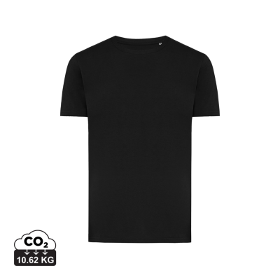 IQONIQ BRETT RECYCLED COTTON TEE SHIRT in Black