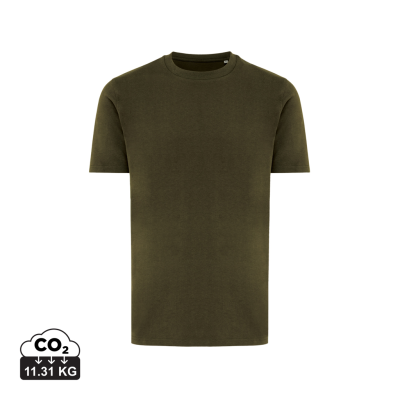 IQONIQ BRETT RECYCLED COTTON TEE SHIRT in Khaki