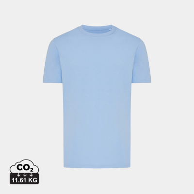 IQONIQ BRETT RECYCLED COTTON TEE SHIRT in Light Blue