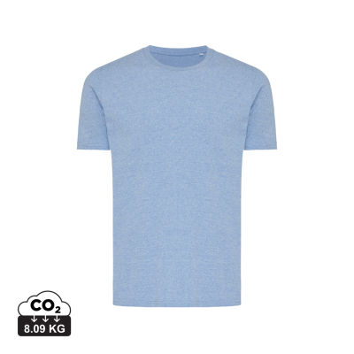 IQONIQ BRETT RECYCLED COTTON TEE SHIRT in Light Heather Blue