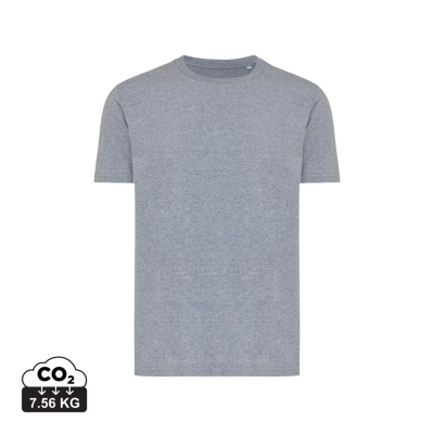 IQONIQ BRETT RECYCLED COTTON TEE SHIRT in Light Heather Navy