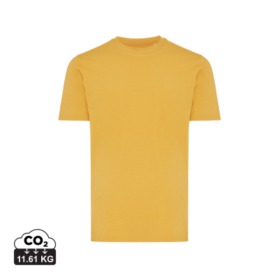 IQONIQ BRETT RECYCLED COTTON TEE SHIRT in Ochre Yellow