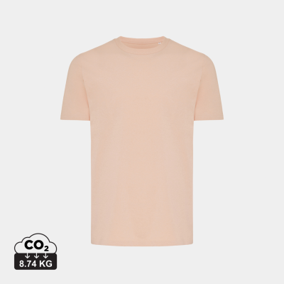 IQONIQ BRETT RECYCLED COTTON TEE SHIRT in Peach Nectar