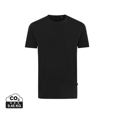 IQONIQ BRYCE RECYCLED COTTON TEE SHIRT in Black