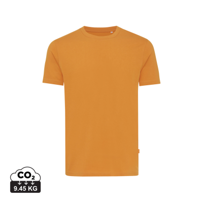 IQONIQ BRYCE RECYCLED COTTON TEE SHIRT in Sundial Orange