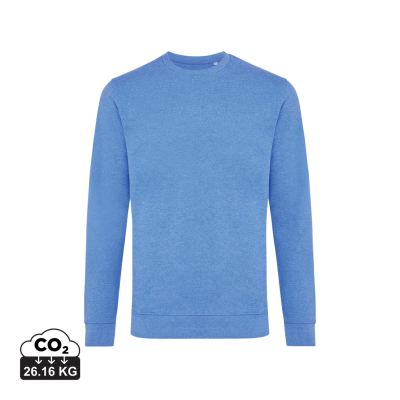 IQONIQ DENALI RECYCLED COTTON CREW NECK UNDYED in Heather Blue