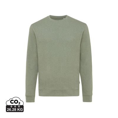 IQONIQ DENALI RECYCLED COTTON CREW NECK UNDYED in Heather Green