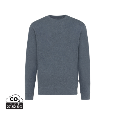 IQONIQ DENALI RECYCLED COTTON CREW NECK UNDYED in Heather Navy
