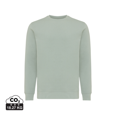 IQONIQ ETOSHA LIGHTWEIGHT RECYCLED COTTON CREW NECK in Iceberg Green