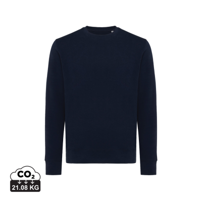 IQONIQ ETOSHA LIGHTWEIGHT RECYCLED COTTON CREW NECK in Navy