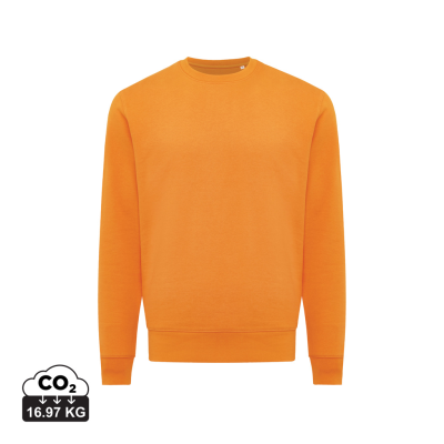 IQONIQ ETOSHA LIGHTWEIGHT RECYCLED COTTON CREW NECK in Orange