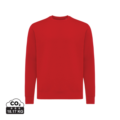 IQONIQ ETOSHA LIGHTWEIGHT RECYCLED COTTON CREW NECK in Red