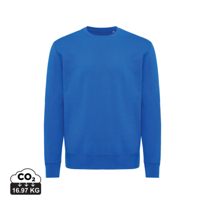 IQONIQ ETOSHA LIGHTWEIGHT RECYCLED COTTON CREW NECK in Royal Blue