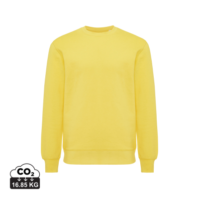 IQONIQ ETOSHA LIGHTWEIGHT RECYCLED COTTON CREW NECK in Yellow