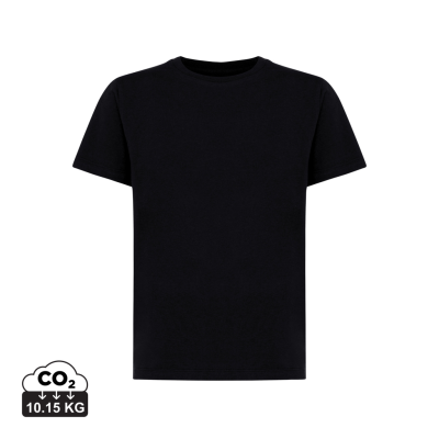 IQONIQ KOLI CHILDRENS LIGHTWEIGHT RECYCLED COTTON TEE SHIRT in Black