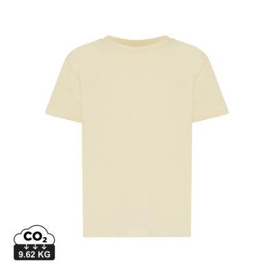 IQONIQ KOLI CHILDRENS LIGHTWEIGHT RECYCLED COTTON TEE SHIRT in Cream Yellow