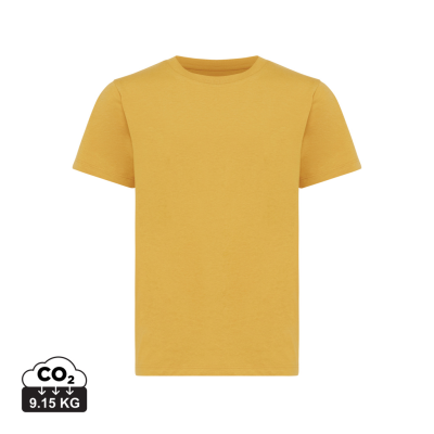 IQONIQ KOLI CHILDRENS LIGHTWEIGHT RECYCLED COTTON TEE SHIRT in Ochre Yellow