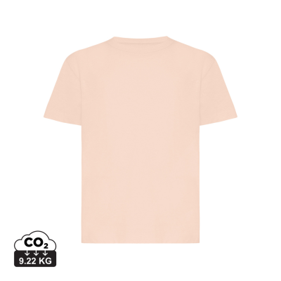 IQONIQ KOLI CHILDRENS LIGHTWEIGHT RECYCLED COTTON TEE SHIRT in Peach Nectar