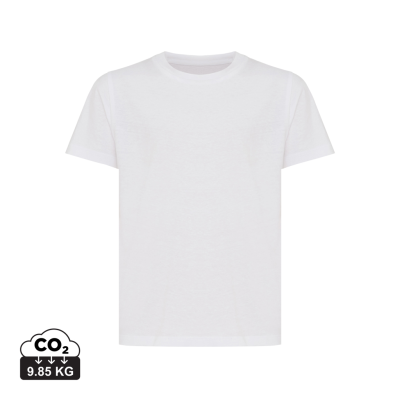 IQONIQ KOLI CHILDRENS LIGHTWEIGHT RECYCLED COTTON TEE SHIRT in Recycled White
