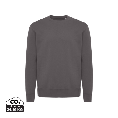 IQONIQ KRUGER RELAXED RECYCLED COTTON CREW NECK in Anthracite Grey