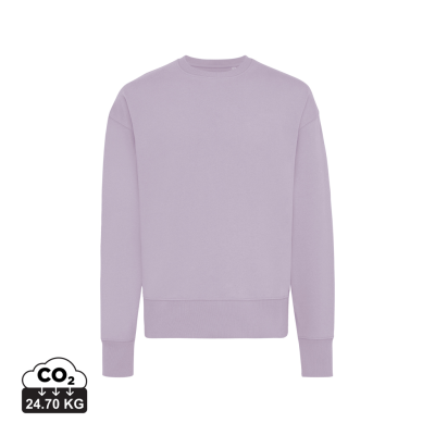 IQONIQ KRUGER RELAXED RECYCLED COTTON CREW NECK in Lavender