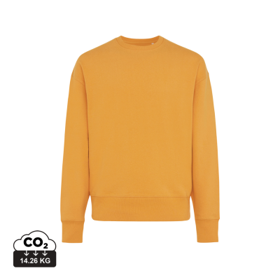 IQONIQ KRUGER RELAXED RECYCLED COTTON CREW NECK in Sundial Orange