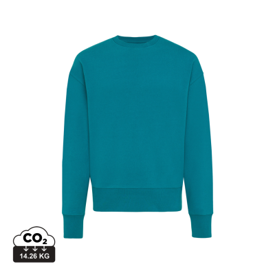 IQONIQ KRUGER RELAXED RECYCLED COTTON CREW NECK in Verdigris