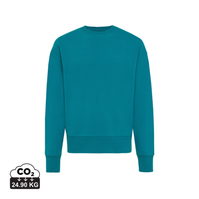IQONIQ KRUGER RELAXED RECYCLED COTTON CREW NECK in Verdigris