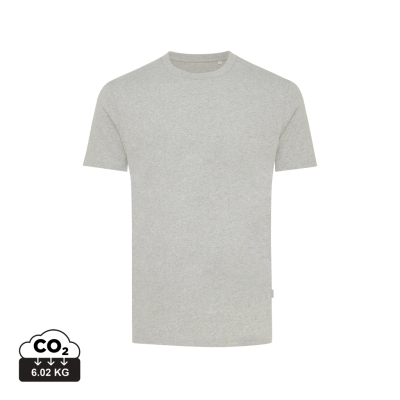 IQONIQ MANUEL RECYCLED COTTON TEE SHIRT UNDYED in Heather Grey