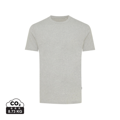 IQONIQ MANUEL RECYCLED COTTON TEE SHIRT UNDYED in Heather Grey