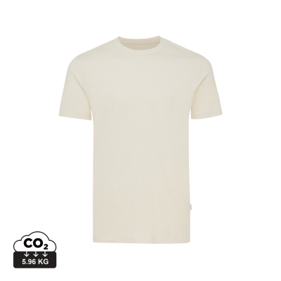 IQONIQ MANUEL RECYCLED COTTON TEE SHIRT UNDYED in Natural Raw