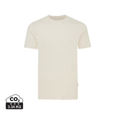 IQONIQ MANUEL RECYCLED COTTON TEE SHIRT UNDYED in Natural Raw