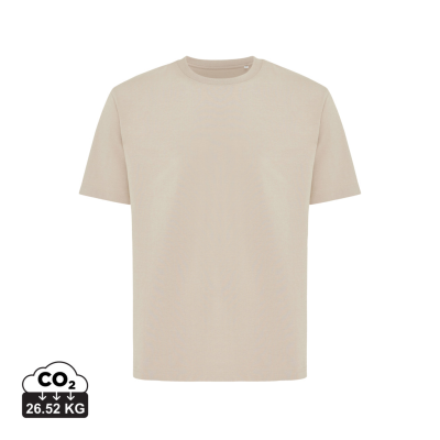 IQONIQ NIKKO HEAVYWEIGHT RECYCLED COTTON TEE SHIRT in Desert