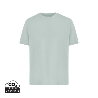 IQONIQ NIKKO HEAVYWEIGHT RECYCLED COTTON TEE SHIRT in Iceberg Green