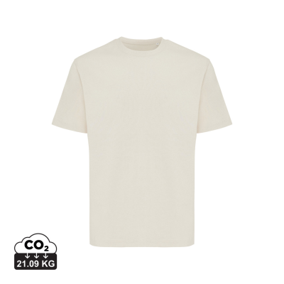 IQONIQ NIKKO HEAVYWEIGHT RECYCLED COTTON TEE SHIRT in Natural Raw