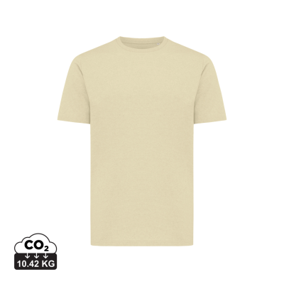 IQONIQ SIERRA LIGHTWEIGHT RECYCLED COTTON TEE SHIRT in Cream Yellow