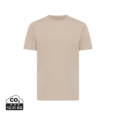IQONIQ SIERRA LIGHTWEIGHT RECYCLED COTTON TEE SHIRT in Light Heather Brown